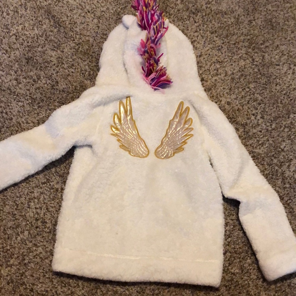 Unicorn 🦄 fleece jacket size S 6/6x